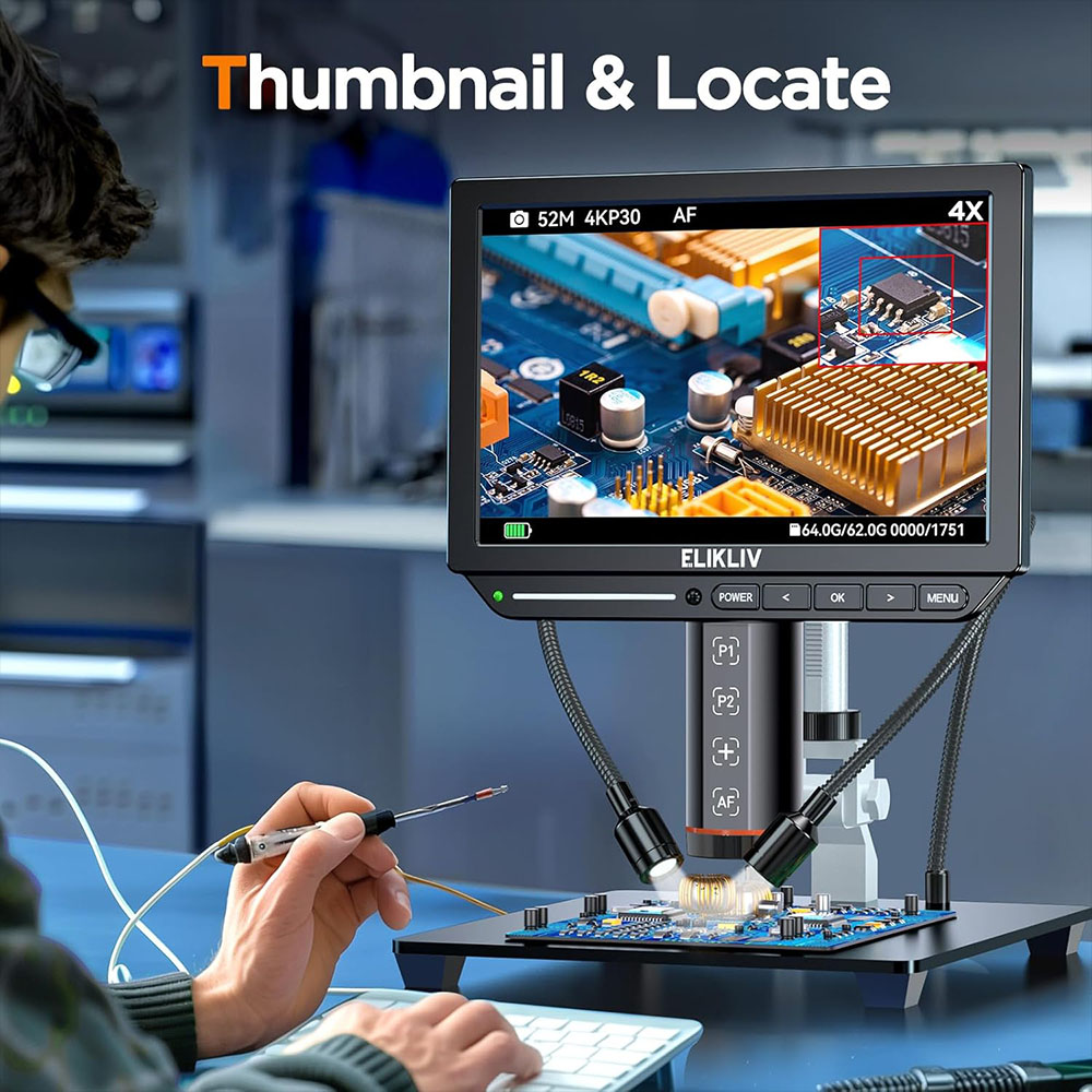 Elikliv EM4K-AF التركيز التلقا - مراجعة Electronics Repair Videos وسعره
