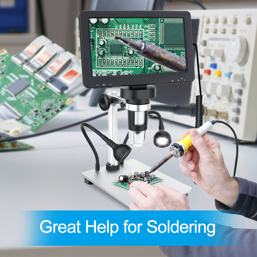 مجهر رقمي إلكتروني GVDA بتكبير - مراجعة Electronics Repair Videos وسعره